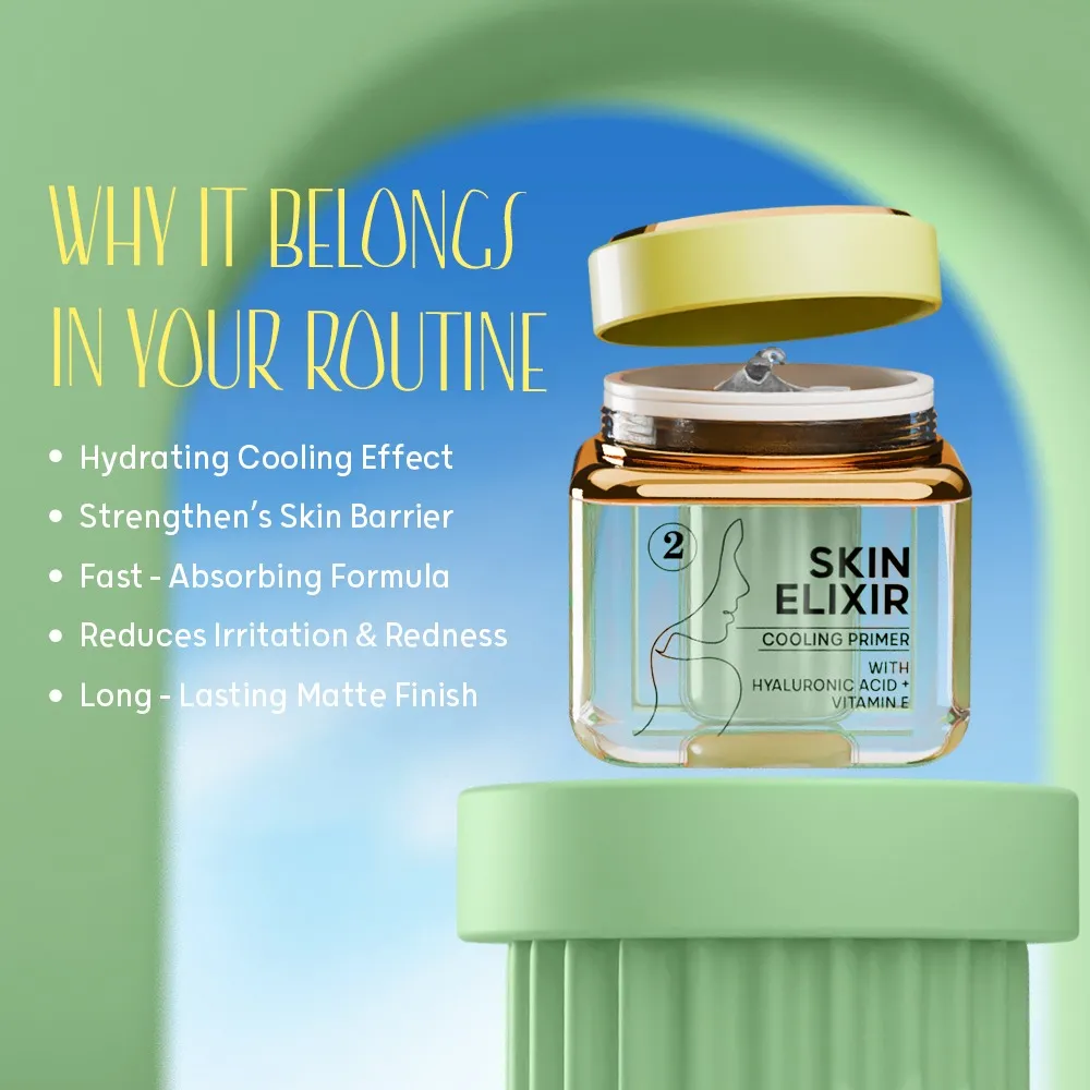 بعد از استفاده خرید پرایمر آبرسان کارکتر CSK201 اصل + بهترین قیمت (Character Skin Elixir Cooling Primer)